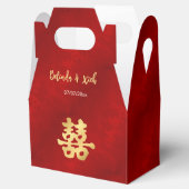 Rood Goud | Chinese Trouw Bedankdoosjes (Geopend)