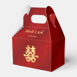Rood Goud | Chinese Trouw Bedankdoosjes