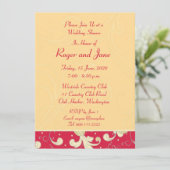 Rood, goud, Christelijk kruis, Vrijgezellenfeest K Kaart (Staand voorkant)