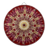 Rood Goud Decoratief Dartbord (Voorkant)