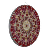 Rood Goud Decoratief Dartbord (Voorkant Links)