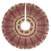 Rood Goud Decoratieve Boomrok Kerstboom Rok (Voorkant)