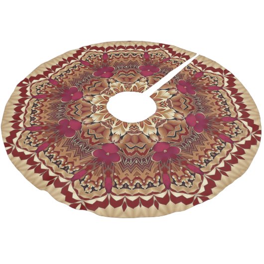 Rood Goud Decoratieve Boomrok Kerstboom Rok (Gekanteld)