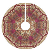 Rood Goud Decoratieve Boomrok Kerstboom Rok (Voorkant)