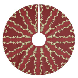Rood Goud Decoratieve Kerstvakantie Boomrok Kerstboom Rok