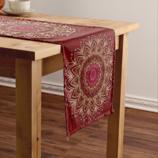 Rood Goud Decoratieve Tafelloper