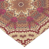 Rood Goud Decoratieve Tafelloper (Hoek)