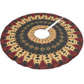 Rood Goud Decoratieve Vakantieboom Rok Kerstboom Rok (Gekanteld)