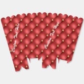 Rood Goud Diamant Getuft Custom Tekst Popcorn Box Bedankdoosjes (Ongevouwen)