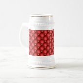 Rood Goud Diamant Getufte Bierstein Bierpul (Voorkant links)