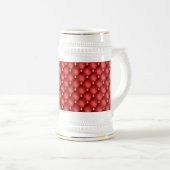 Rood Goud Diamant Getufte Bierstein Bierpul (Voorkant rechts)