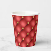 Rood Goud Diamant Getufte Papier Cups Papieren Bekers (Links)