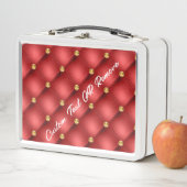 Rood Goud Diamanten Tuft Metalen Lunch Box Aangepa (In situ)