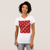 Rood Goud Diamanten Tufted Custom Tekst T-shirt (Voorkant volledig)
