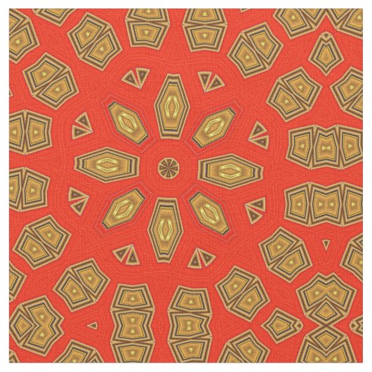 Rood goud diamantpatroon stof (Close Up)