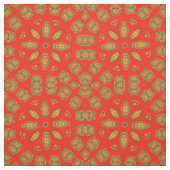 Rood goud diamantpatroon stof (Swatch)
