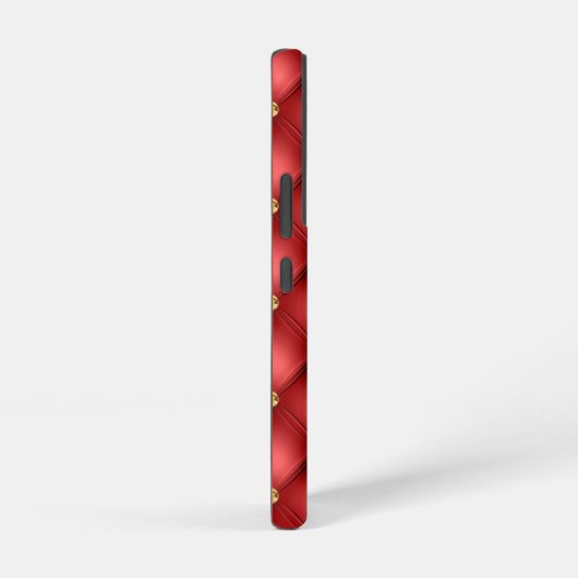 Rood Goud Diamond Tufted Aangepaste Tekst Jouw nam Samsung Galaxy Hoesje (Rechterkant)