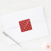 Rood Goud Diamond Tufted Sticker met Aangepaste Te (Envelop)