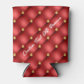 Rood Goud Edelsteen Koelbox met aangepaste tekst Blikjeskoeler (Voorkant)