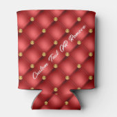 Rood Goud Edelsteen Koelbox met aangepaste tekst Blikjeskoeler (Achterkant)