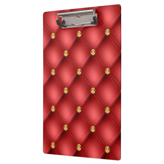 Rood Goud Edelsteen Tuft Klembord (Links)