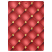 Rood Goud Edelsteen Tuft Klembord (Achterkant)