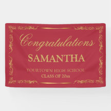 Rood Goud Elegant  Afstuderen