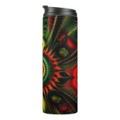 Rood, Goud en Groen in Abstract Thermosbeker (Geroteerd rechts)