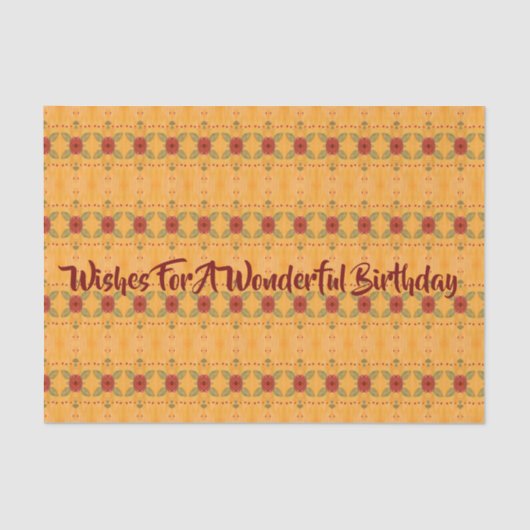 Rood goud en groen tissuepapier (Voorkant)