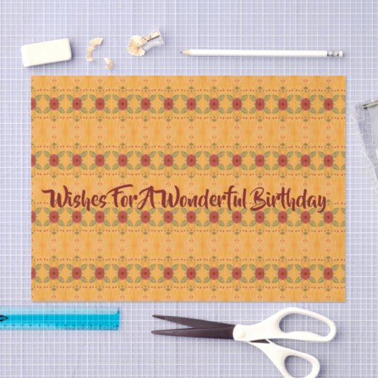 Rood goud en groen tissuepapier (Craft)