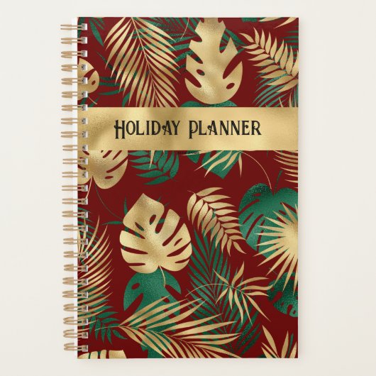 Rood Goud en Groen Vakantie Planner (Voorkant)