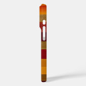 Rood goud en oranje strepen Case-Mate iPhone case (Achterkant / Links)