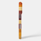 Rood goud en oranje strepen Case-Mate iPhone case (Achterkant / Rechts)