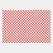 Rood, goud en zilver inpakpapier. inpakpapier vel (Voorkant)