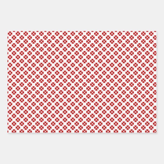 Rood, goud en zilver inpakpapier. inpakpapier vel (Voorkant)