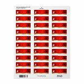 Rood goud etiket (Full Sheet)