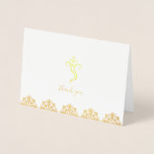 Rood & Goud Ganesha & Mehndi bruiloft Dank u Folie Kaarten (Voorkant)