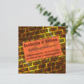 Rood goud, gekleurd, krassen, raster- of baksteene kaart (Staand voorkant)