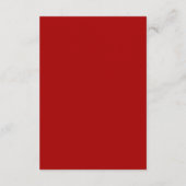 Rood goud geometrische bloemenkrans Chinese bruilo Advieskaart (Achterkant)