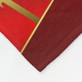 rood, goud, geschenk, Thanksgiving, vakantie, cade Fleece Deken (Hoek)