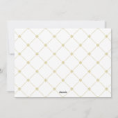 rood goud getrouwd kerst bruiloft foto feestdagenkaart (Achterkant)