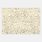 Rood Goud Glam Luipaard Print Inpakpapier Vel (Voorkant 2)