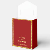 Rood goud glitter dubbel geluk Chinese bruiloft Bedankdoosjes (Open)