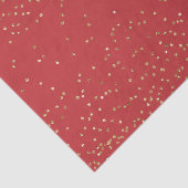 Rood Goud Glitter Kerstmis Tissuepapier (Detail)