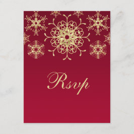 Rood, Goud Glitter UITZICHT Sneeuwvlokken RSVP Kaa