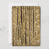 Rood Goud Glitter Vrolijk Kerstfeest Familiefoto Kaart (Achterkant)