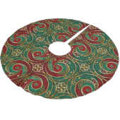Rood Goud Groen Kerstboom Rok (Gekanteld)