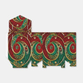 Rood Goud Groen Kerstcadeau Doos Bedankdoosjes (Uitgevouwen)