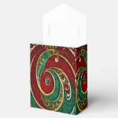 Rood Goud Groen Kerstcadeau Doos Bedankdoosjes (Geopend)