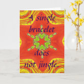 Rood Goud Groen Mandala Art Print Kaart (Gele Bloem)